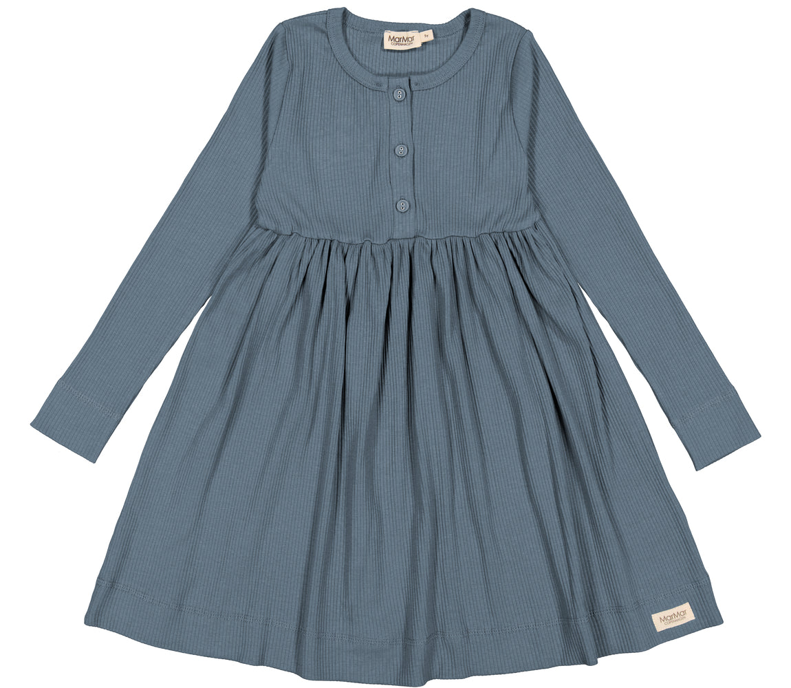 MARMAR DIMA RIBBED HIGH WAISTED DRESS W/BUTTON