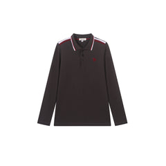 LIMONANA STRIPED SHOULDER POLO