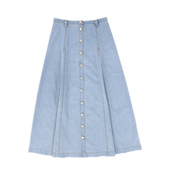 VALENTINA PANELED BUTTON DOWN SKIRT