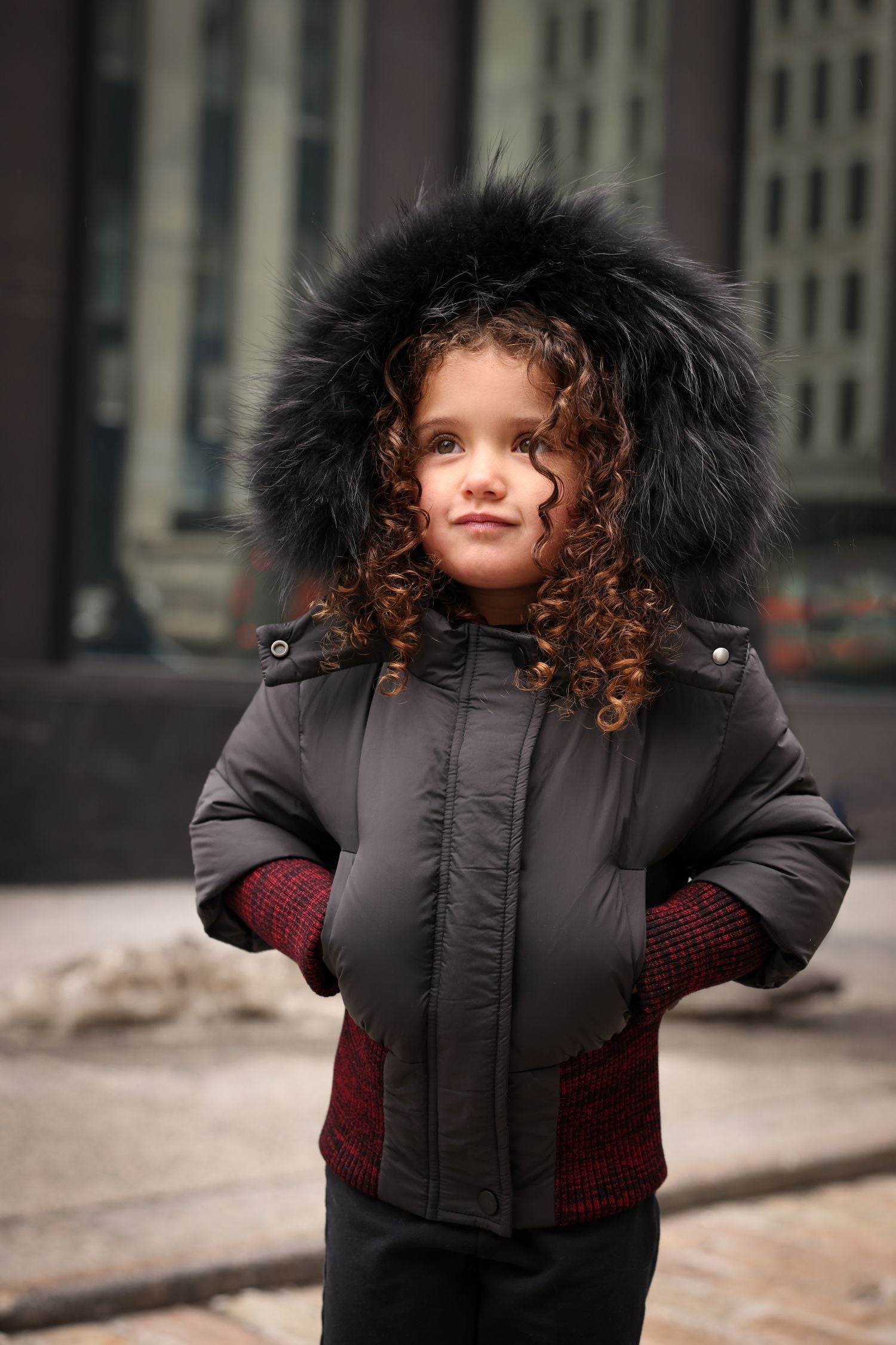 MANTEL RIB MIX BORDER JACKET