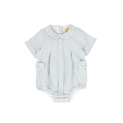 LE BOURDON LINEN PLEAT ROMPER