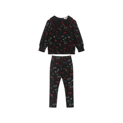 LIMONANA 2PC FLORAL TOP WITH LEGGING SET