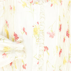 VALENTINA PETITE FLORAL PUFF SLEEVE DRESS