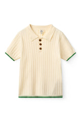 COPENHAGEN COLORS RIB KNIT POLO