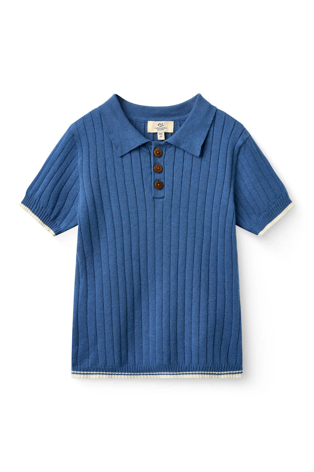 COPENHAGEN COLORS RIB KNIT POLO
