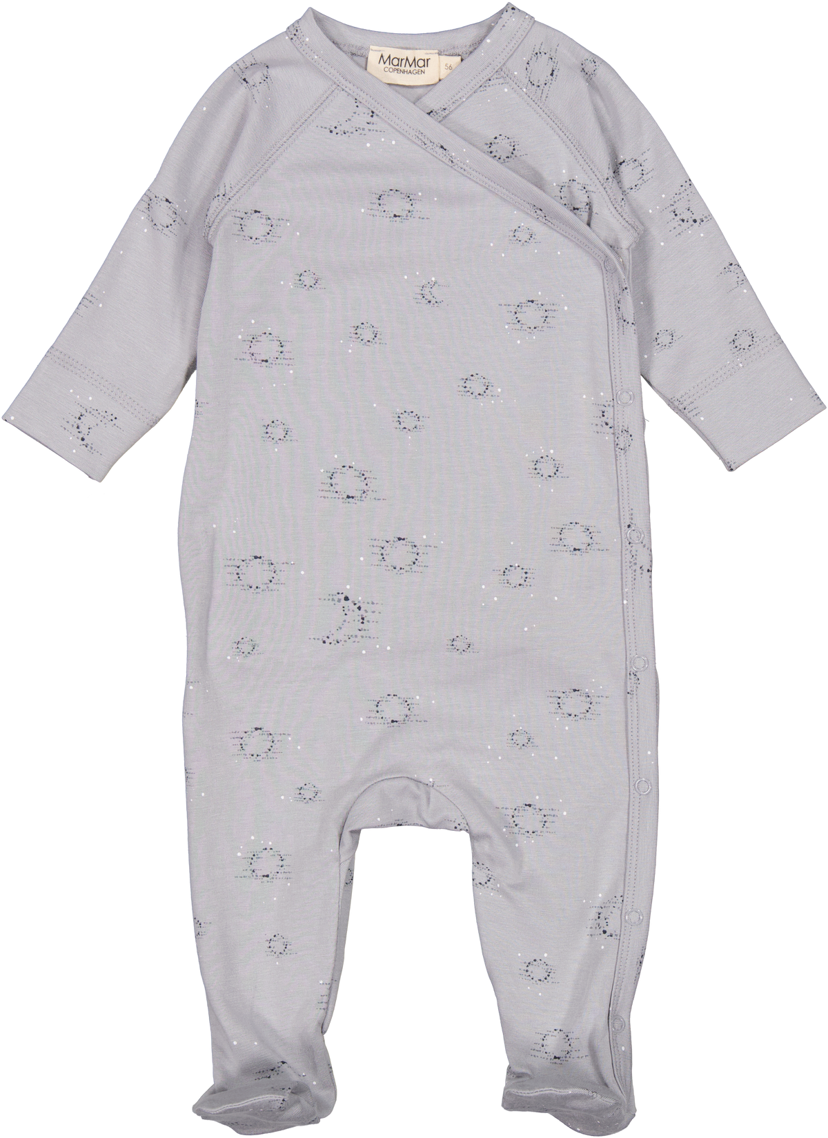 MARMAR 3PC RUBELLO MOON PRINT FOOTIE WITH AIKI HAT AND ALIDA BLNAKET
