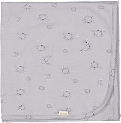 MARMAR 3PC RUBELLO MOON PRINT FOOTIE WITH AIKI HAT AND ALIDA BLNAKET