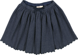 MARMAR SANA PINSTRIPE SCALLOP SKIRT