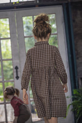 JAYBEE CHECKERED SHIRTDRESS