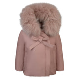 PRAMIE FUR TRIM WITH BOW JACKET