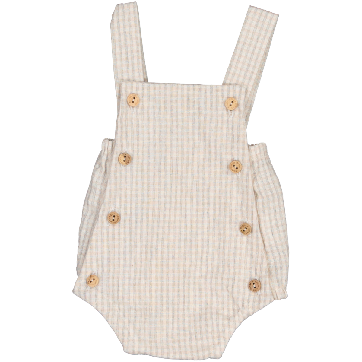COTTON LITTLE THINGS CHECKED ROMPER