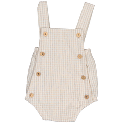 COTTON LITTLE THINGS CHECKED ROMPER
