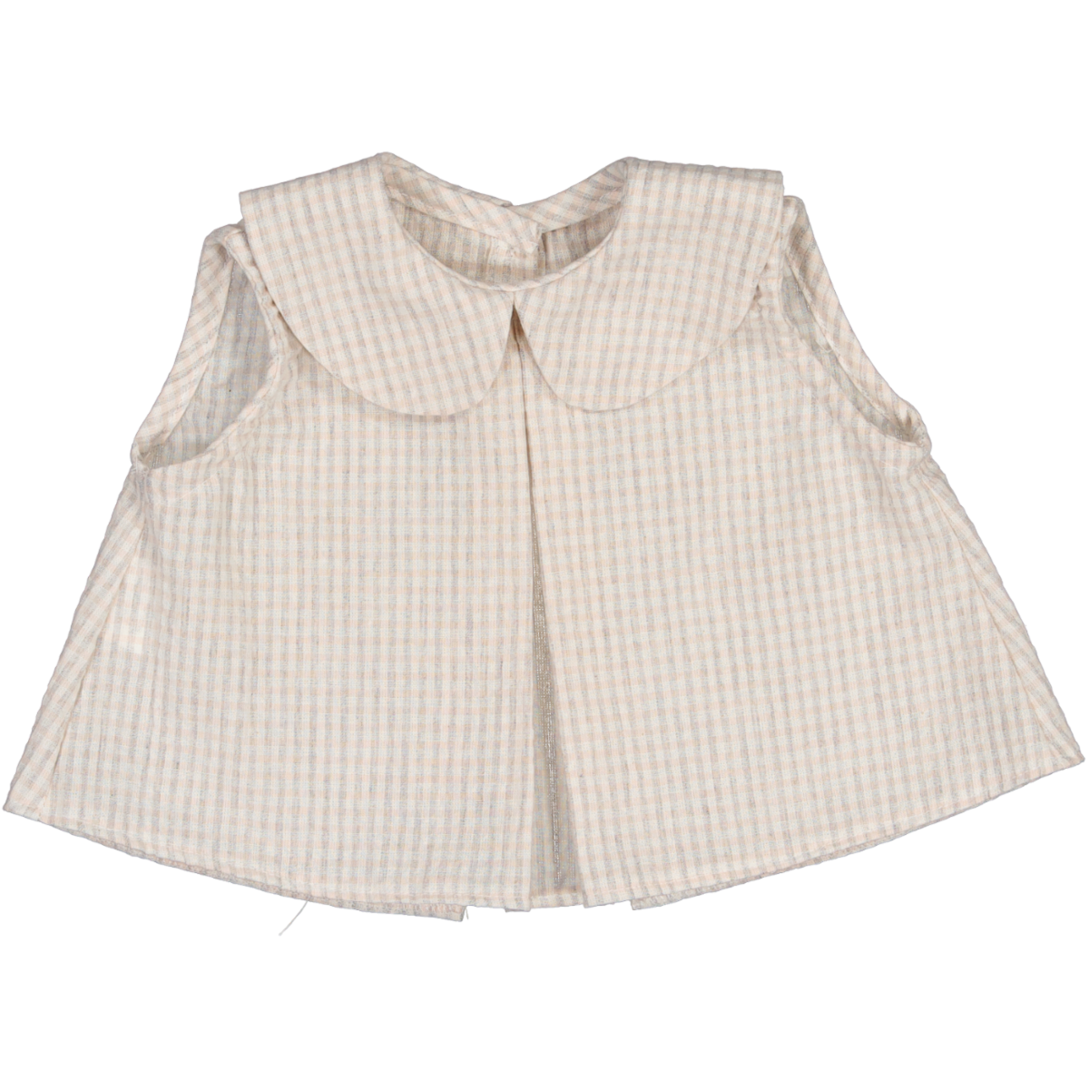 COTTON LITTLE THINGS 2PC CHECKED TOP WITH BLOOMER SET