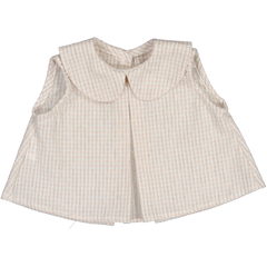 COTTON LITTLE THINGS 2PC CHECKED TOP WITH BLOOMER SET