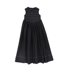 BAMBOO GATHERED V WAIST MAXI JUMPER