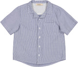 MARMAR 2PC TAGE STRIPE SHORT SLEEVE 2 BUTTON SHIRT WITH PAL STRPE SHORT