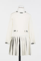 TWINSET PLEATS KNIT DRESS