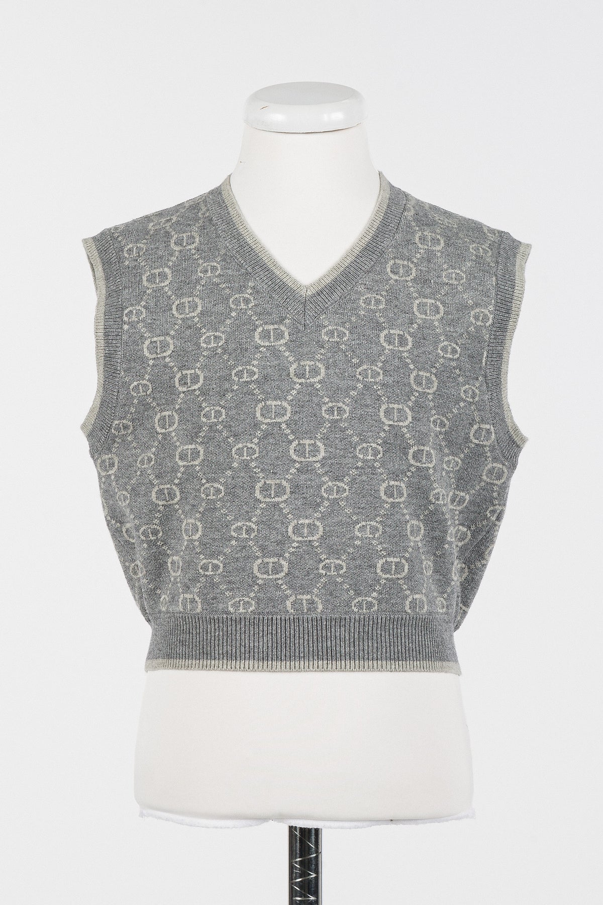 TWINSET SHORT KNIT VEST