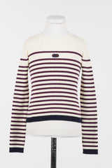 TWINSET STRIPED CREWNECK SWEATER