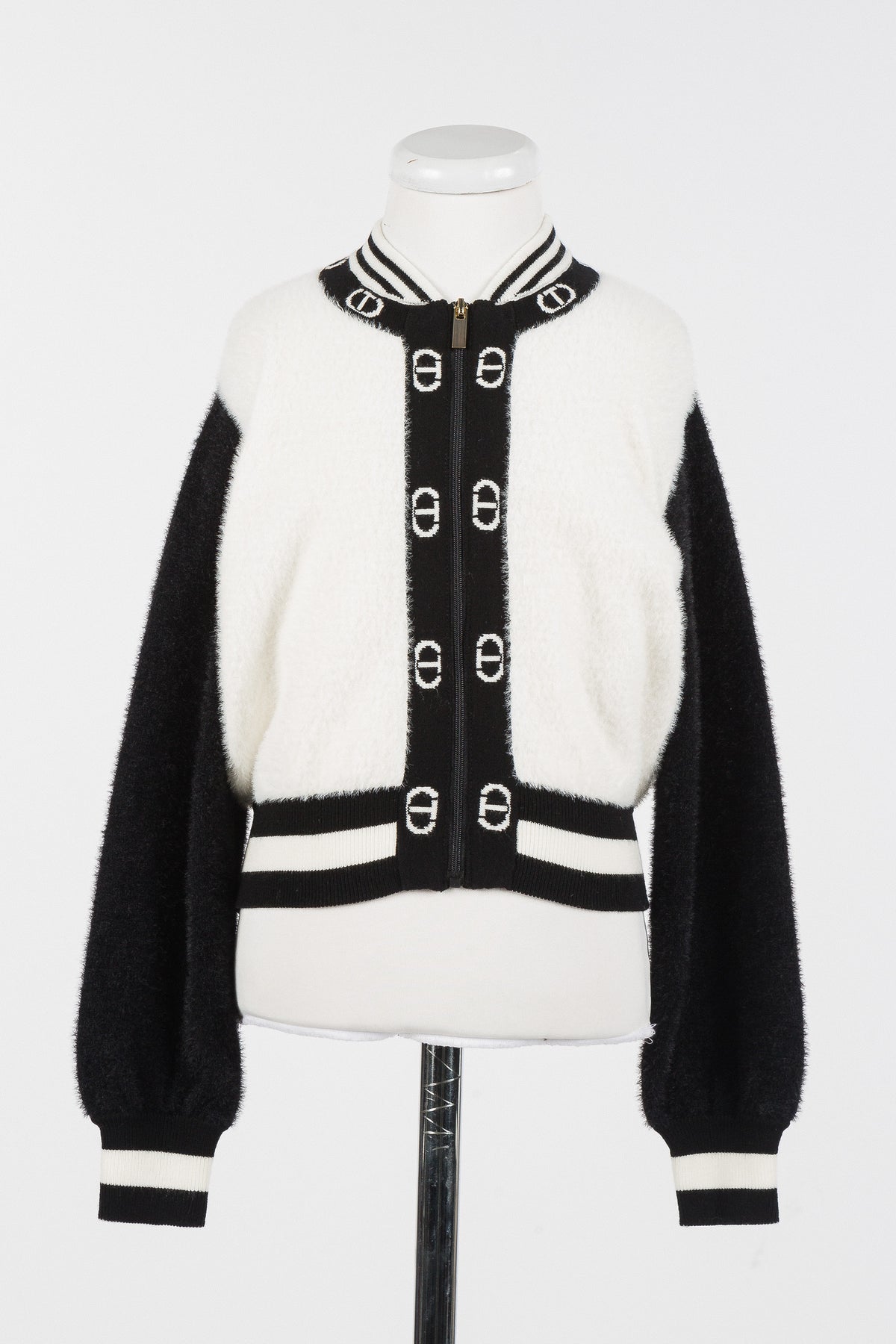 TWINSET KNIT CARDIGAN BOMBER