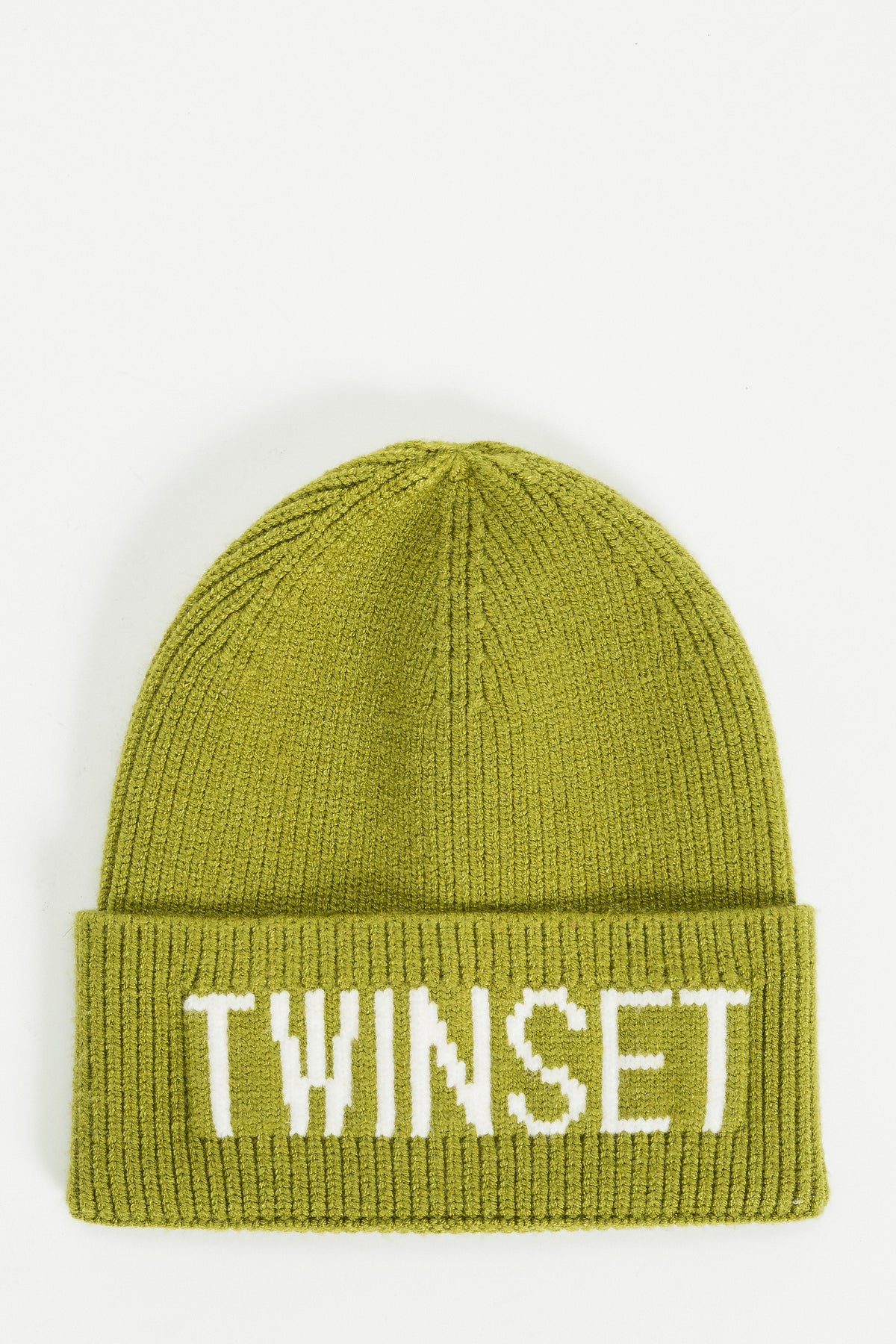 TWINSET LOGO KNIT BEANIE