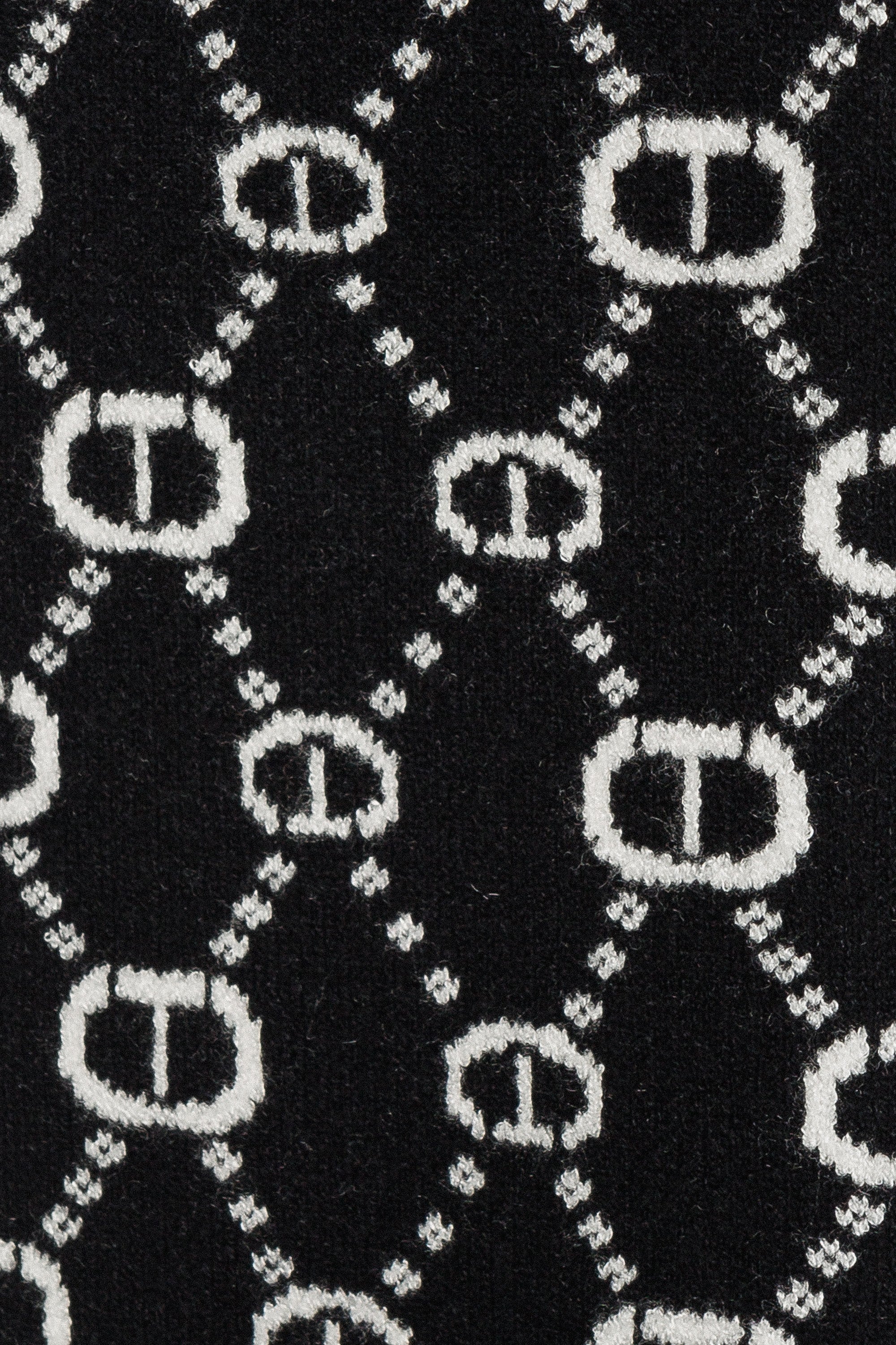 TWINSET OVAL T LOGO SCARF