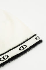 TWINSET OVAL T PRINT KNIT CAP