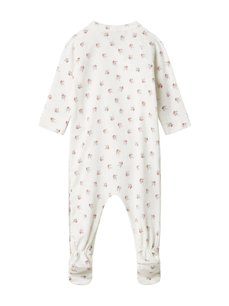 MARMAR 2PC LITTLE TULIP RUBETTA PRINT SIDE TIE SNAP WITH AIKO HAT