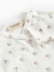 MARMAR 2PC LITTLE TULIP RUBETTA PRINT SIDE TIE SNAP WITH AIKO HAT
