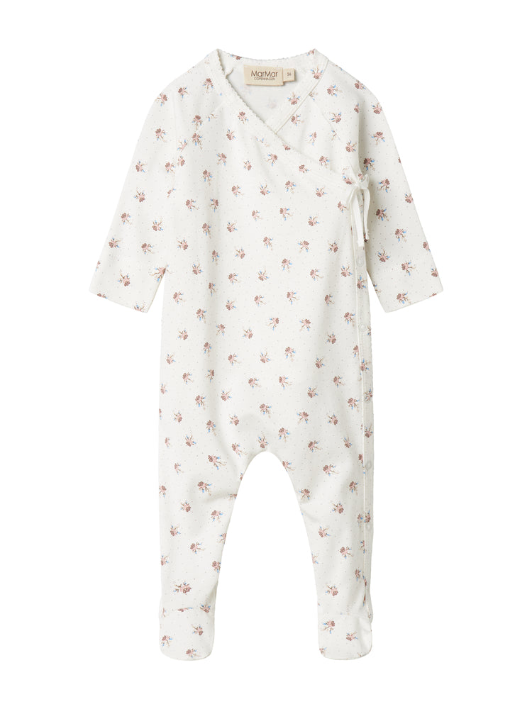 MARMAR 2PC LITTLE TULIP RUBETTA PRINT SIDE TIE SNAP WITH AIKO HAT