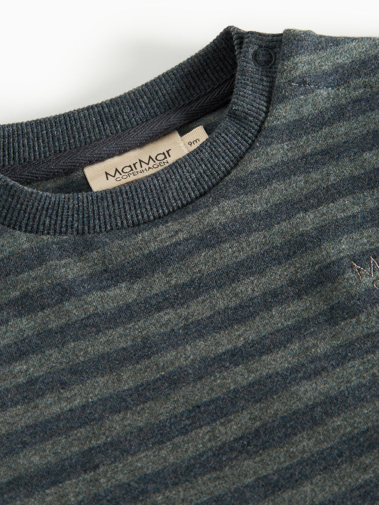 MARMAR STRIPE THANOS POLO SWEATER