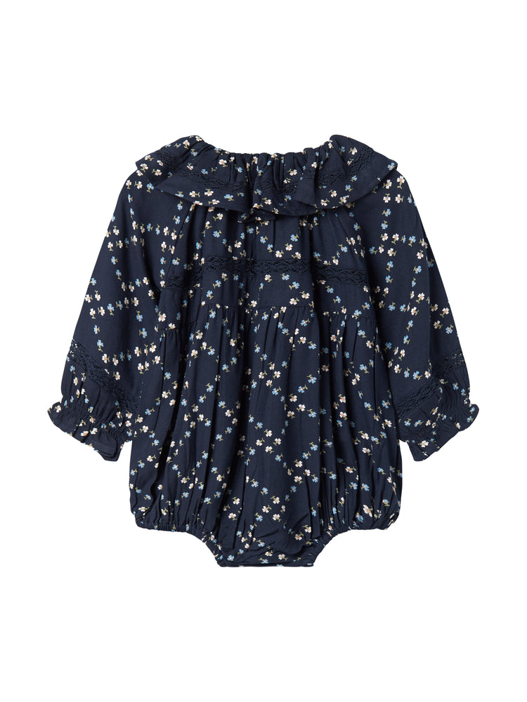 MARMAR FLOWER AND RUFFLE COLLAR RITA ROMPER
