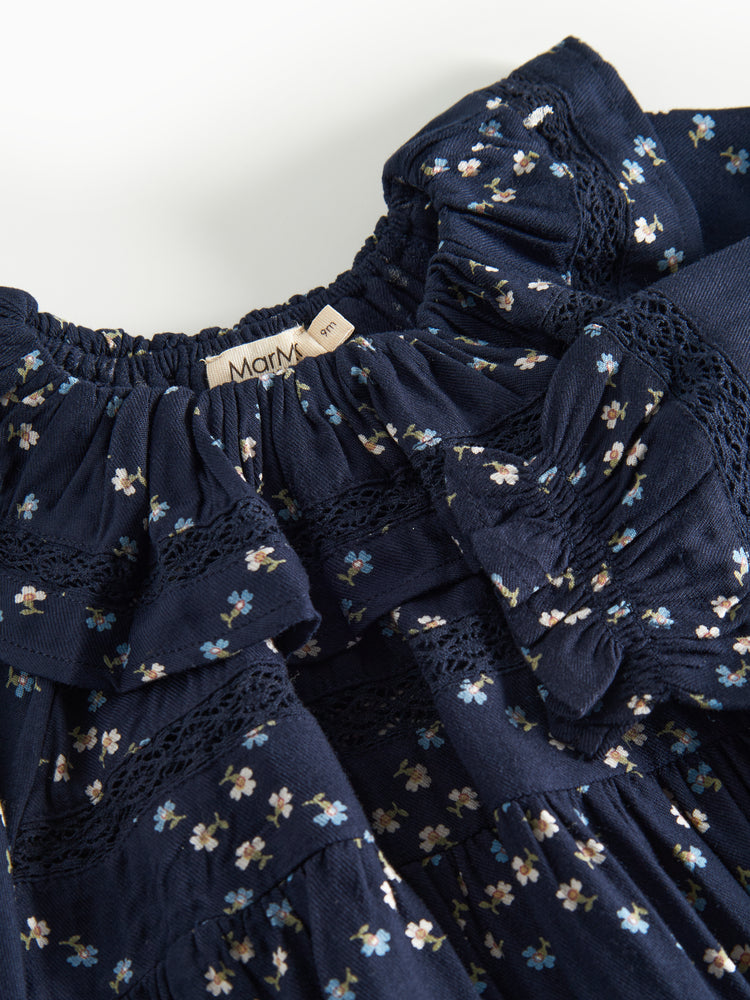 MARMAR FLOWER AND RUFFLE COLLAR RITA ROMPER