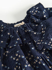 MARMAR FLOWER AND RUFFLE COLLAR RITA ROMPER