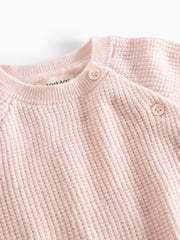 MARMAR 3PC KNIT SET LONG SLEEEVE SIDE BUTTON TOLL TOP WITH PIRO PANTS AND ARLY HAT