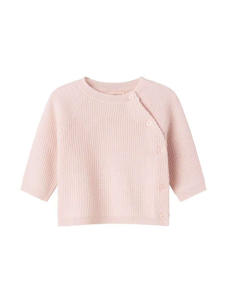 MARMAR 3PC KNIT SET LONG SLEEEVE SIDE BUTTON TOLL TOP WITH PIRO PANTS AND ARLY HAT