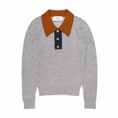PAADE MODE WOOL POLO SWEATER