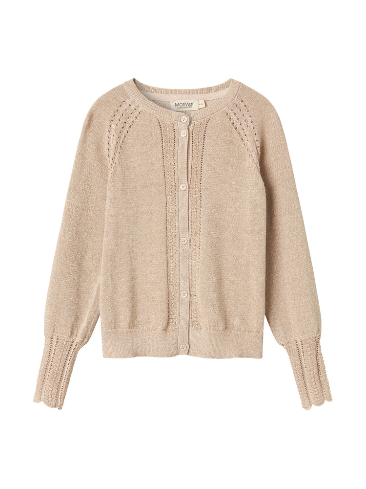 MARMAR KNIT EYELET TRIM DETAIL CARDIGAN