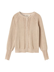 MARMAR KNIT EYELET TRIM DETAIL CARDIGAN