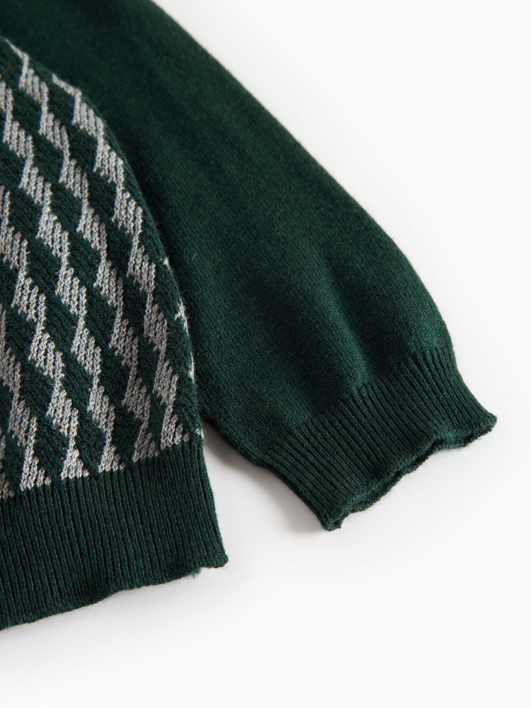 MARMAR KNIT PRINTED PULLOVER TANO SWEATER