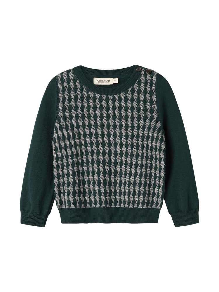 MARMAR KNIT PRINTED PULLOVER TANO SWEATER