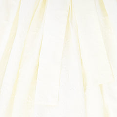 FRANCESCA GUILIANO EMBOSSED FLOWER HIGH WAIST FLUTTER SLEEVE GOWN