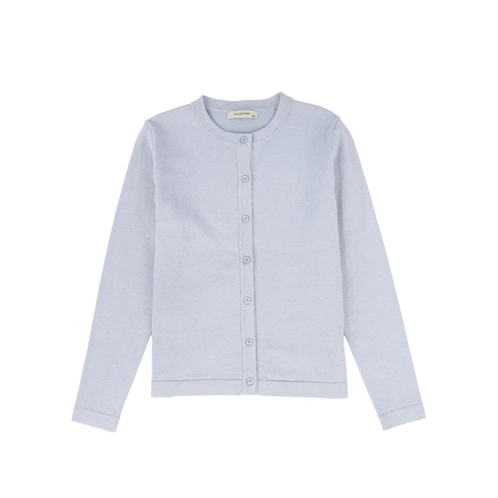 VALENTINA SILK KNIT BUTTON CARDIGAN
