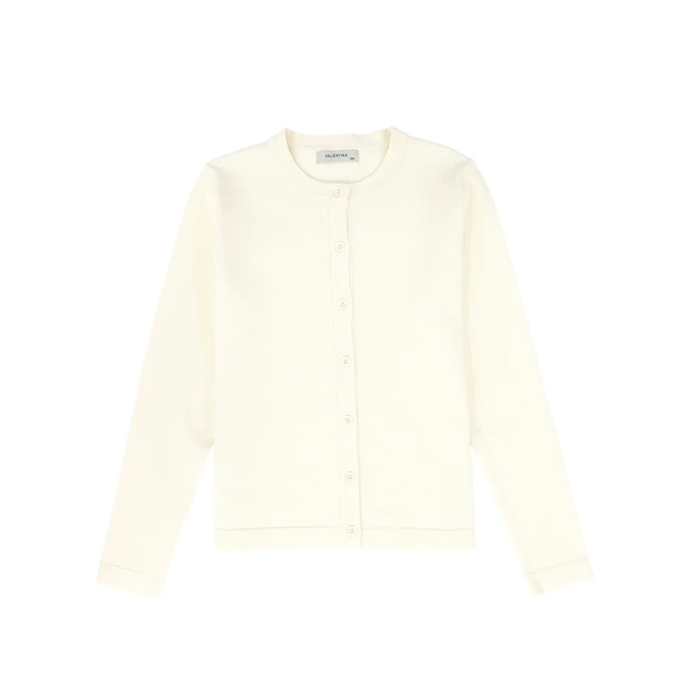VALENTINA SILK KNIT BUTTON CARDIGAN