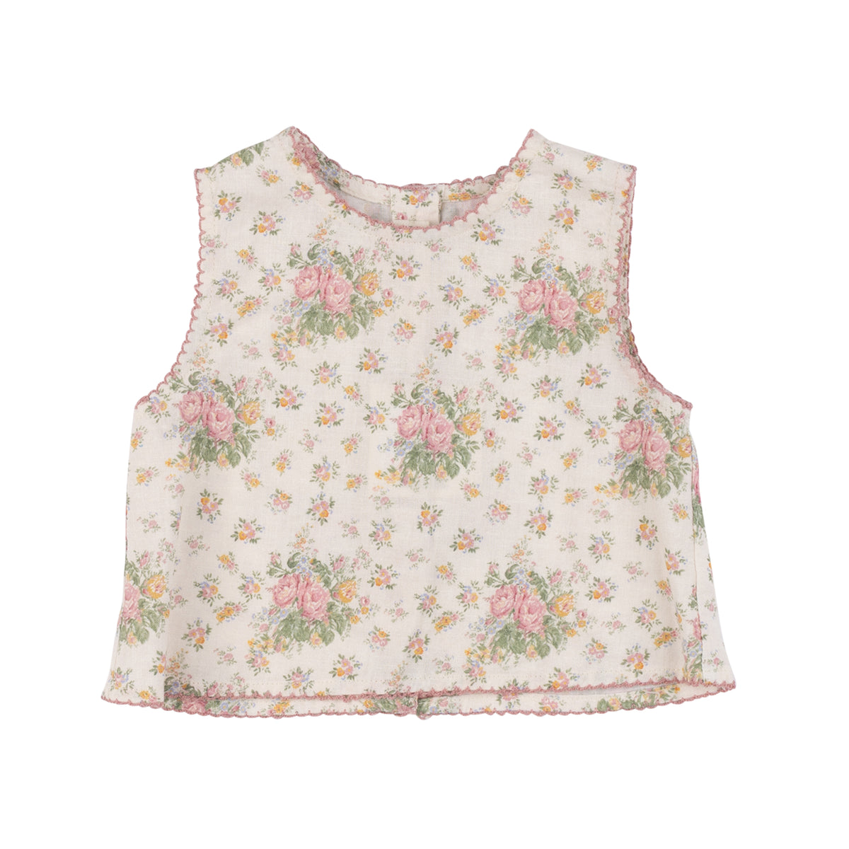 BABE AND TESS 2PC EMMA MINI ROSE FLOWERS PRINT TOP WITH GISELLE BLOOMER SET