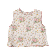 BABE AND TESS 2PC EMMA MINI ROSE FLOWERS PRINT TOP WITH GISELLE BLOOMER SET