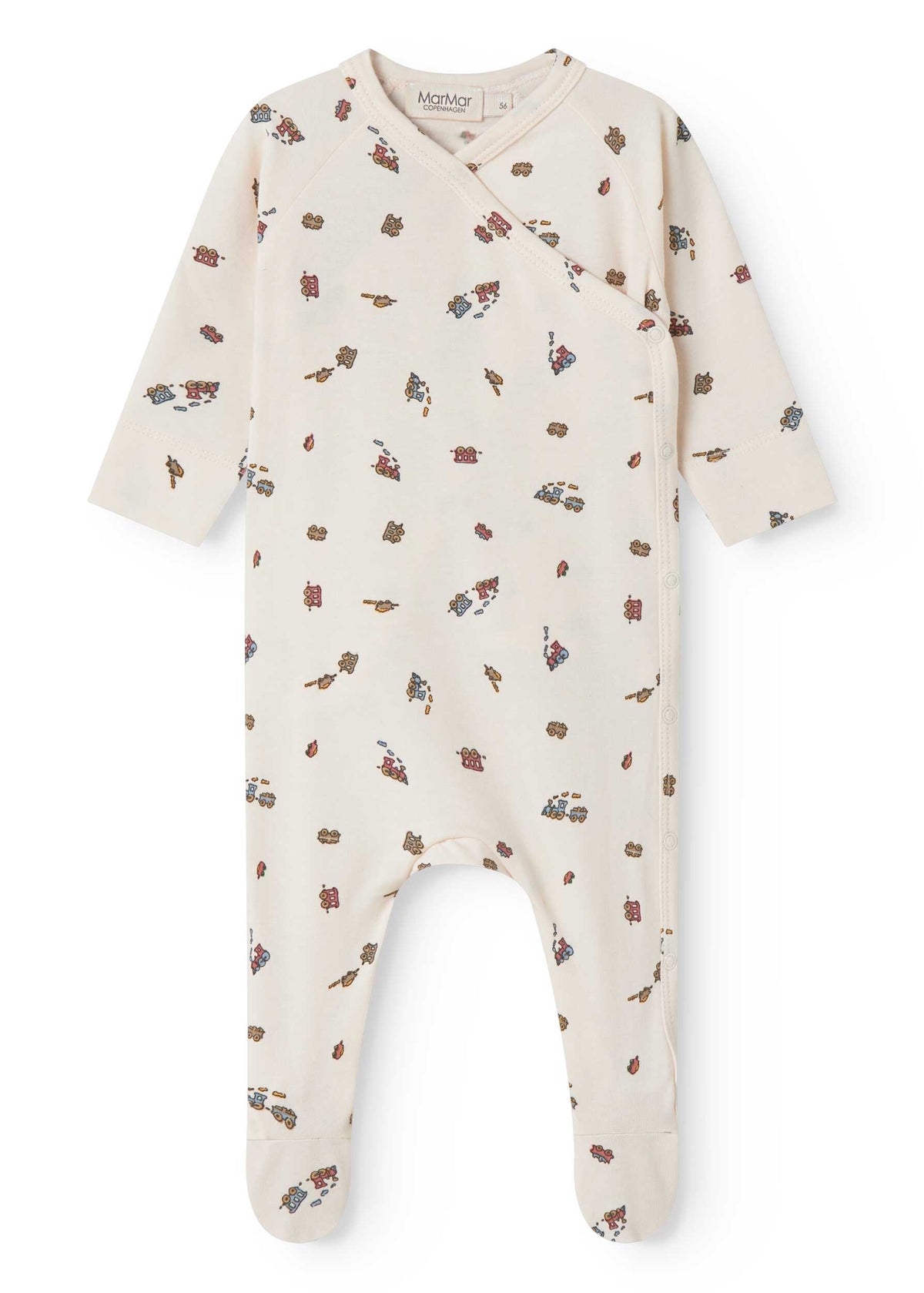 MARMAR 2PC RUBELLO TRAIN PRINT FOOTIE WITH AKIO HAT