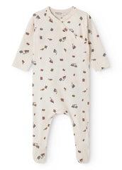 MARMAR 2PC RUBELLO TRAIN PRINT FOOTIE WITH AKIO HAT
