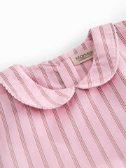 MARMAR SHORT SLEEVE DARCEL STRIPE DRESS W/COLLAR