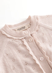 MARMAR 3PC EYELET KNIT TAKI CARDIGAN AXA BONNET AND ALIA BLANKET